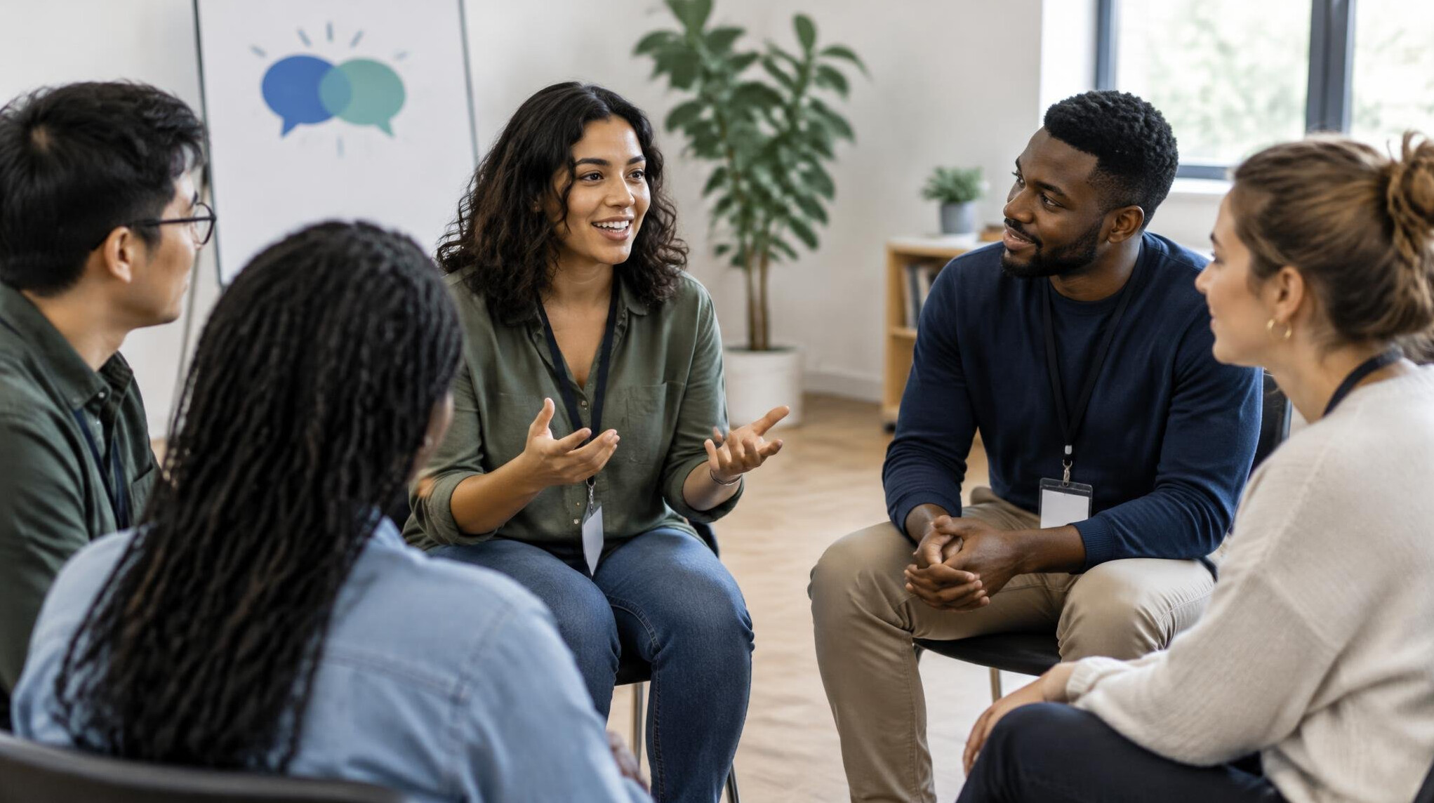 diverse group in workshop